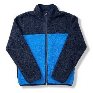 Blue and light blue Sherpa Children Place Jacket boys size med 7/8